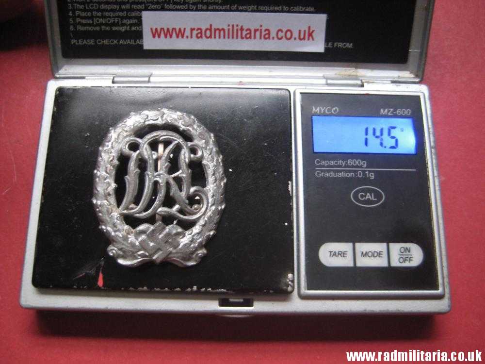 & WW2 German DRL BADGE with maker marks SILVER CLASS, good condition. - Image 17