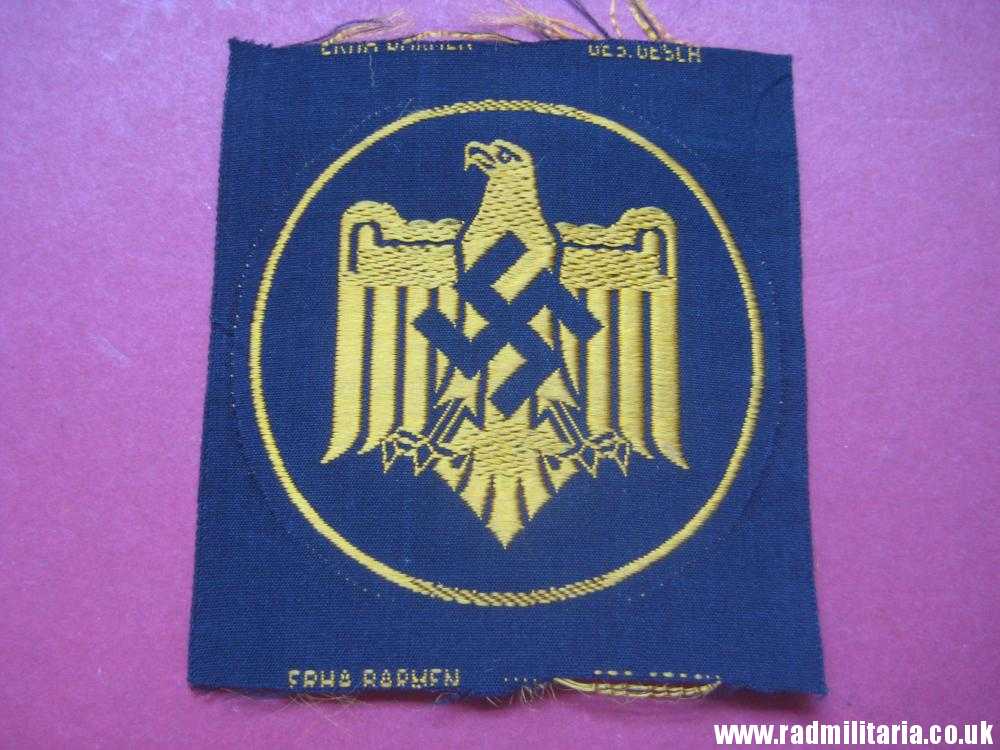 & WW2 original German SPORT PATCH with Eagle - Bevo patch. - Image 3