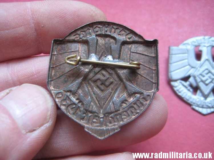 & pre WW2 German HJ Tinnie BADGES - SET of 2. Deutsches Jugendfest 1936 and 1937 - genuine !! - Image 8