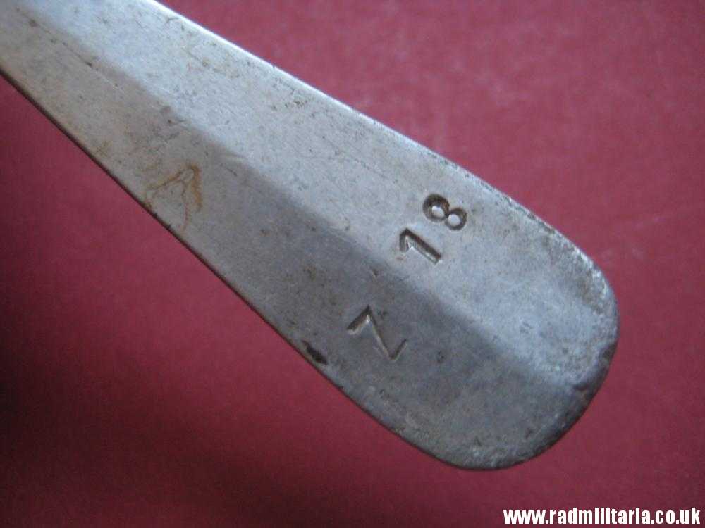 & WW2 German KRIEGSMARINE FORK marked: "M" and "Z 18" - from German Destroyer Z18 Hans Ludemann, 3rd REICH CUTLERY. rare !!! - Image 19