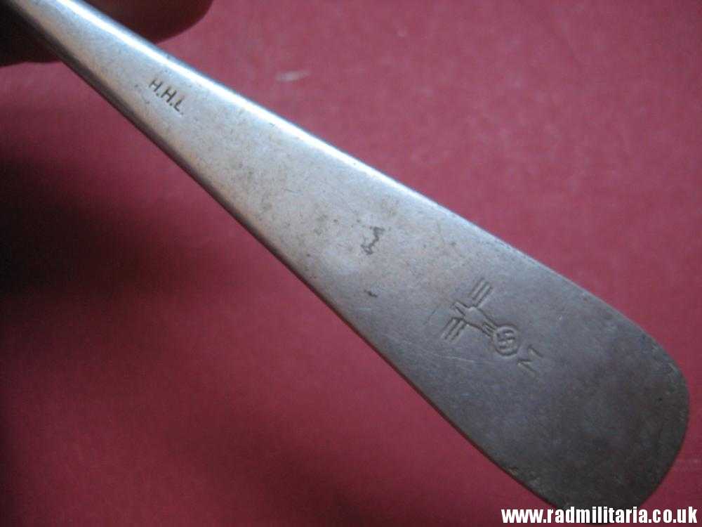 & WW2 German KRIEGSMARINE FORK marked: "M" and "Z 18" - from German Destroyer Z18 Hans Ludemann, 3rd REICH CUTLERY. rare !!! - Image 6