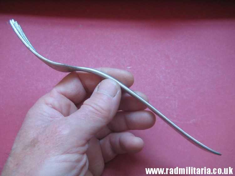 & WW2 German KRIEGSMARINE FORK marked: "M" and "Z 18" - from German Destroyer Z18 Hans Ludemann, 3rd REICH CUTLERY. rare !!! - Image 10