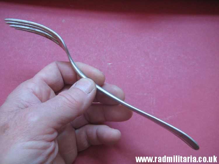 & WW2 German KRIEGSMARINE FORK marked: "M" and "Z 18" - from German Destroyer Z18 Hans Ludemann, 3rd REICH CUTLERY. rare !!! - Image 12