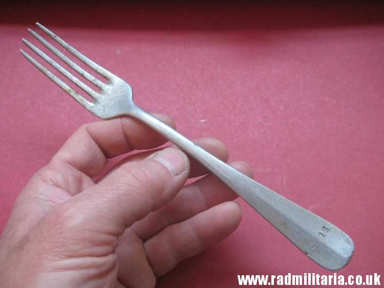 & WW2 German KRIEGSMARINE FORK marked: "M" and "Z 18" - from German Destroyer Z18 Hans Ludemann, 3rd REICH CUTLERY. rare !!! - Image 13
