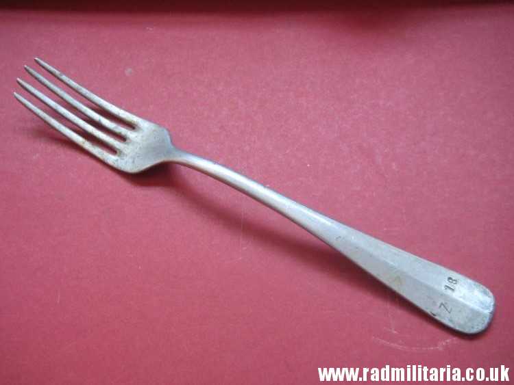 & WW2 German KRIEGSMARINE FORK marked: "M" and "Z 18" - from German Destroyer Z18 Hans Ludemann, 3rd REICH CUTLERY. rare !!! - Image 14