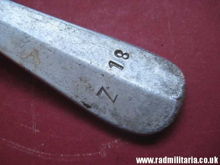 & WW2 German KRIEGSMARINE FORK marked: "M" and "Z 18" - from German Destroyer Z18 Hans Ludemann, 3rd REICH CUTLERY. rare !!! - Image 5