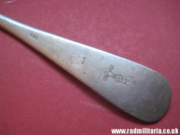 & WW2 German KRIEGSMARINE FORK marked: "M" and "Z 18" - from German Destroyer Z18 Hans Ludemann, 3rd REICH CUTLERY. rare !!! - Image 16