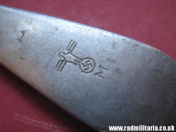& WW2 German KRIEGSMARINE FORK marked: "M" and "Z 18" - from German Destroyer Z18 Hans Ludemann, 3rd REICH CUTLERY. rare !!!