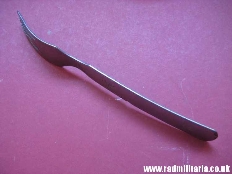 & WW2 original German FORK with Eagle marked: GK&F42 stainless steel - 3RD REICH CUTLERY. - Image 8