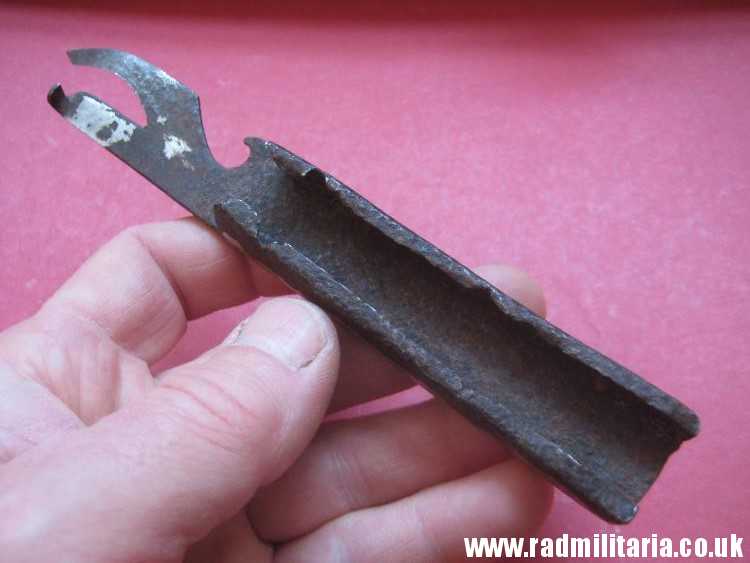 & WW2 German CANS OPENER marked: 341 - nickel plated steel, metal detecting find. 3rd REICH CUTLERY. - Image 8