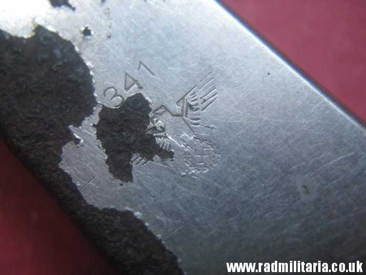 & WW2 German CANS OPENER marked: 341 - nickel plated steel, metal detecting find. 3rd REICH CUTLERY. - Image 17