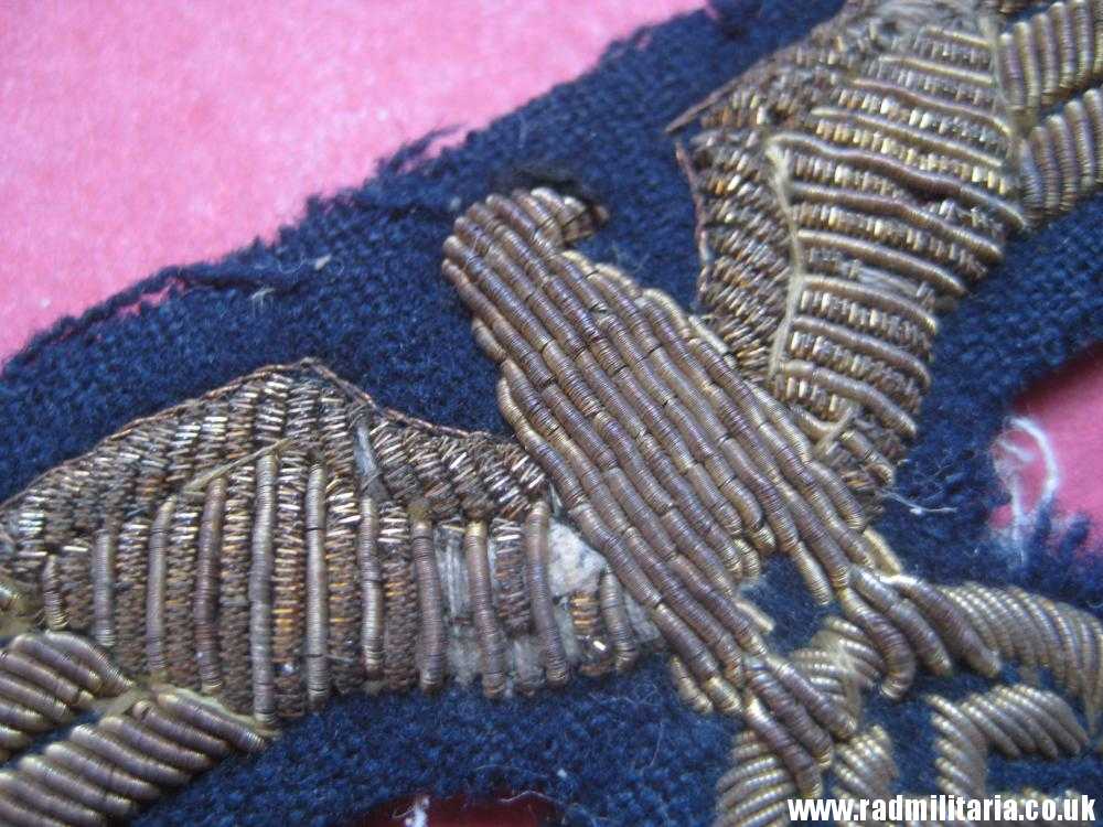 & WW2 original German Kriegsmarine embroidered breast eagle - gold color. - Image 7
