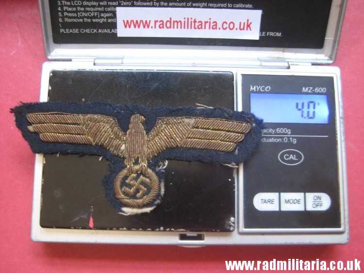 & WW2 original German Kriegsmarine embroidered breast eagle - gold color. - Image 15