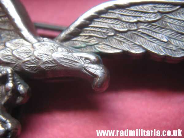 & WW2 original LUFTWAFFE Eagle BADGE in mint condition, perfect quality, maker: ASSMANN Ludenscheid - Image 8