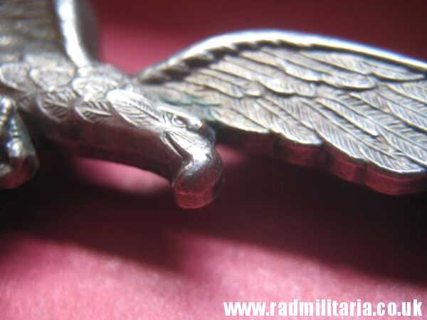 & WW2 original LUFTWAFFE Eagle BADGE in mint condition, perfect quality, maker: ASSMANN Ludenscheid - Image 9