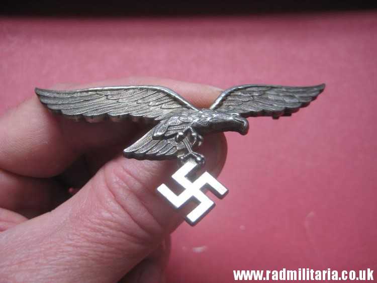 & WW2 original LUFTWAFFE Eagle BADGE in mint condition, perfect quality, maker: ASSMANN Ludenscheid