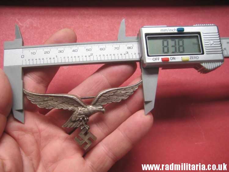 & WW2 original LUFTWAFFE Eagle BADGE in mint condition, perfect quality, maker: ASSMANN Ludenscheid - Image 32