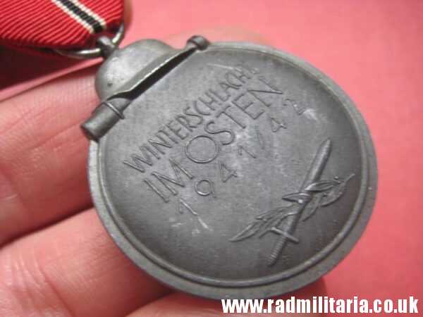 & original WW2 German MEDAL - WINTERSCHLACHT IM OSTEN 1941/42 with original ribbon - perfect condition. - Image 6