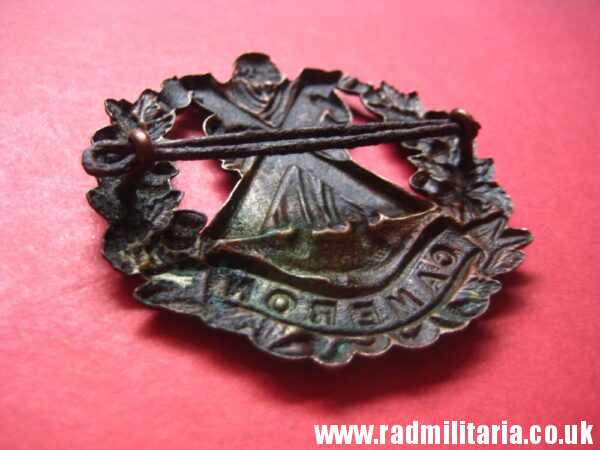 & WW1 Scottish badge: British Military Cap Badge Queen's Own Cameron Highlanders - genuine. - Image 5