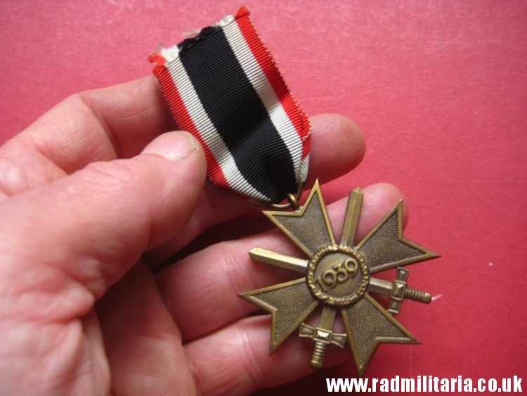 & WW2 original German War Merit Cross 2nd Class - KVK Kriegsverdienstkreuz 2. Klasse.