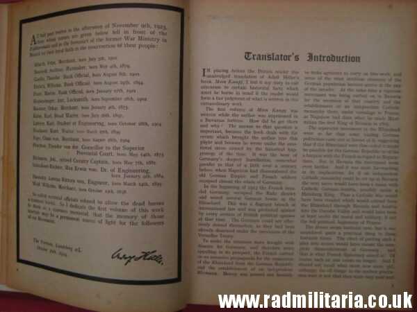 & genuine rare German BOOK - Adolf Hitler MEIN KAMPF Rare edition of the book in English. - Image 22