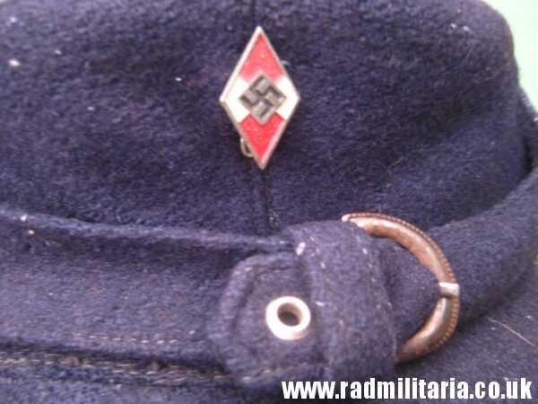 & WW2 original German Hitler Youth HJ CAP with original badge RZM M1/148 - HitlerJugend, as found !! - Image 2