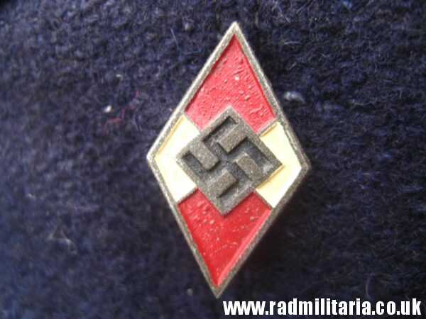 & WW2 original German Hitler Youth HJ CAP with original badge RZM M1/148 - HitlerJugend, as found !! - Image 5