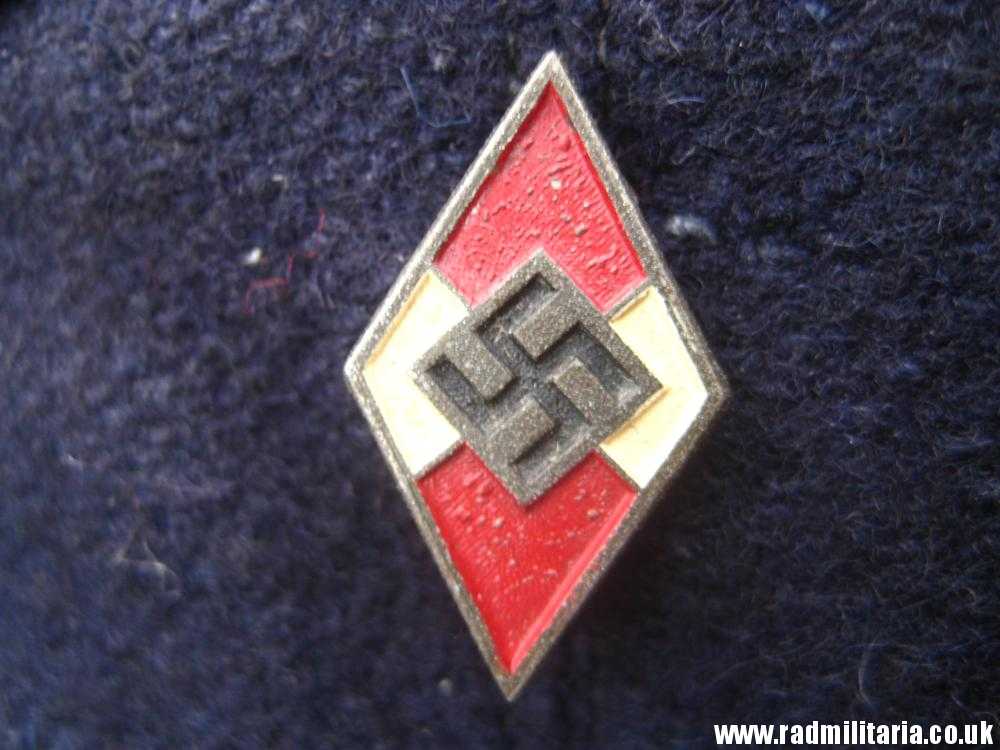 & WW2 original German Hitler Youth HJ CAP with original badge RZM M1/148 - HitlerJugend, as found !! - Image 5