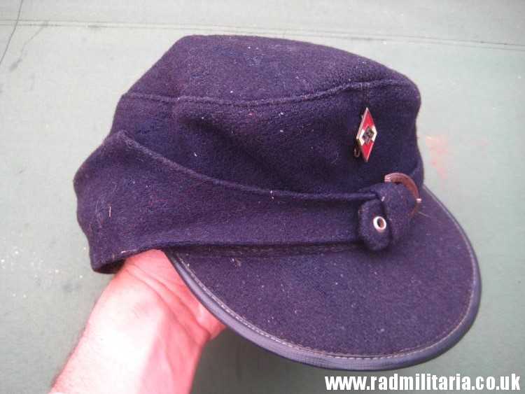 & WW2 original German Hitler Youth HJ CAP with original badge RZM M1/148 - HitlerJugend, as found !! - Image 18