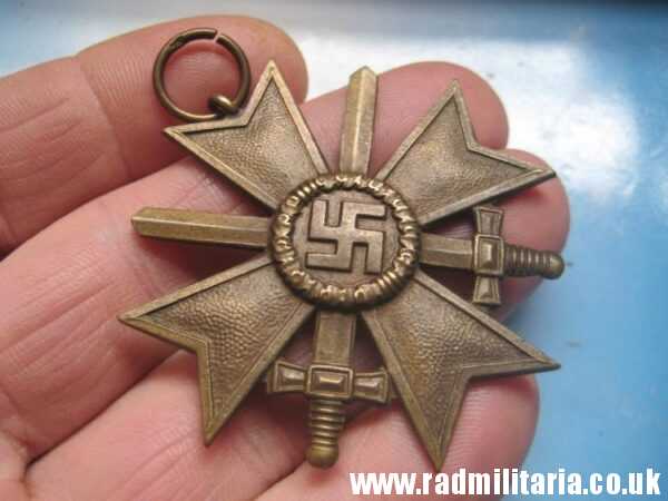 & WW2 original German War Merit Cross 2nd Class - KVK Kriegsverdienstkreuz 2. Klasse.