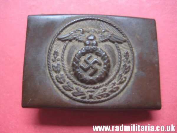 & WW2 original German SA Belt BUCKLE - SMALL SIZE battlefield relic, metal detecting find. - Image 2