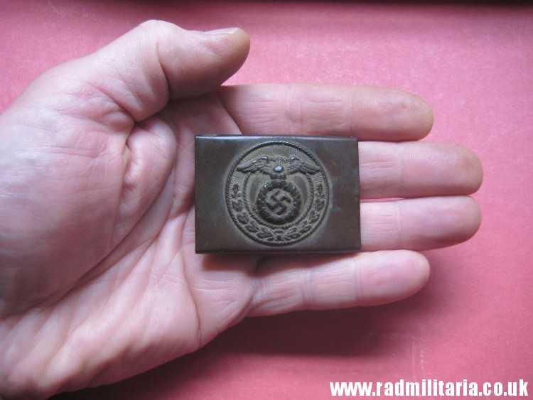 & WW2 original German SA Belt BUCKLE - SMALL SIZE battlefield relic, metal detecting find. - Image 10