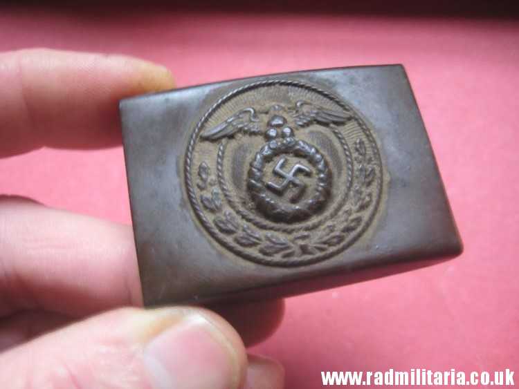 & WW2 original German SA Belt BUCKLE - SMALL SIZE battlefield relic, metal detecting find.