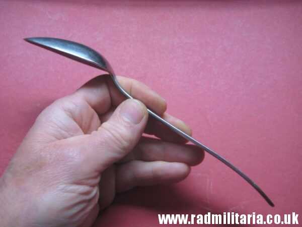 & WW2 genuine German Luftwaffe TABLE SPOON marked: ROSTFREIER STAHL (Stainless steel) - v. good used condition. - Image 5