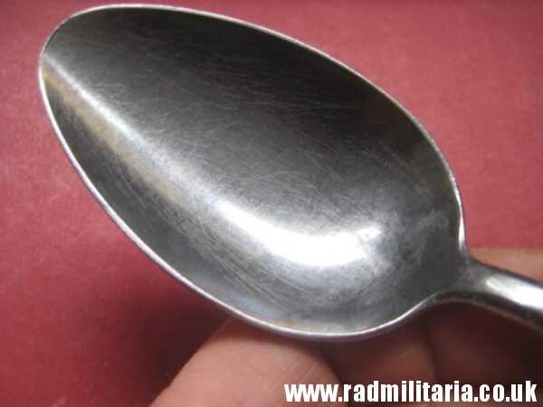 & WW2 genuine German Luftwaffe TABLE SPOON marked: ROSTFREIER STAHL (Stainless steel) - v. good used condition. - Image 7