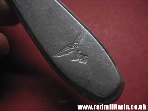 & WW2 genuine German Luftwaffe TABLE SPOON marked: ROSTFREIER STAHL (Stainless steel) - v. good used condition. - Image 8