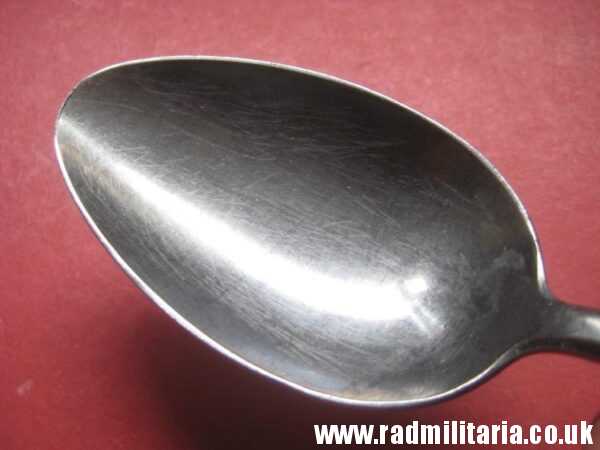 & WW2 genuine German Luftwaffe TABLE SPOON marked: ROSTFREIER STAHL (Stainless steel) - v. good used condition. - Image 12