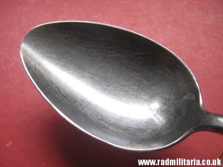 & WW2 genuine German Luftwaffe TABLE SPOON marked: ROSTFREIER STAHL (Stainless steel) - v. good used condition. - Image 12