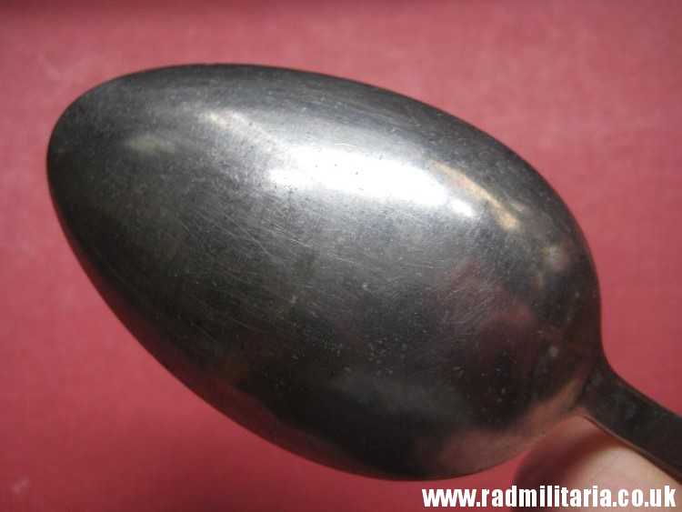 & WW2 genuine German Luftwaffe TABLE SPOON marked: ROSTFREIER STAHL (Stainless steel) - v. good used condition. - Image 13