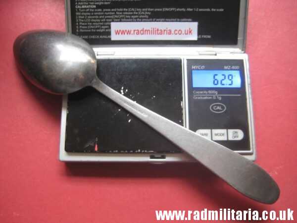 & WW2 genuine German Luftwaffe TABLE SPOON marked: ROSTFREIER STAHL (Stainless steel) - v. good used condition. - Image 17