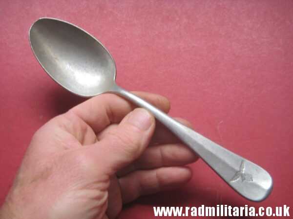 & WW2 genuine German Luftwaffe SPOON marked: FL.U.V.  GAG 38 - v. good used condition. - Image 2