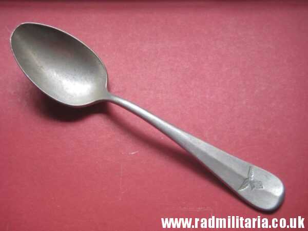 & WW2 genuine German Luftwaffe SPOON marked: FL.U.V.  GAG 38 - v. good used condition. - Image 5