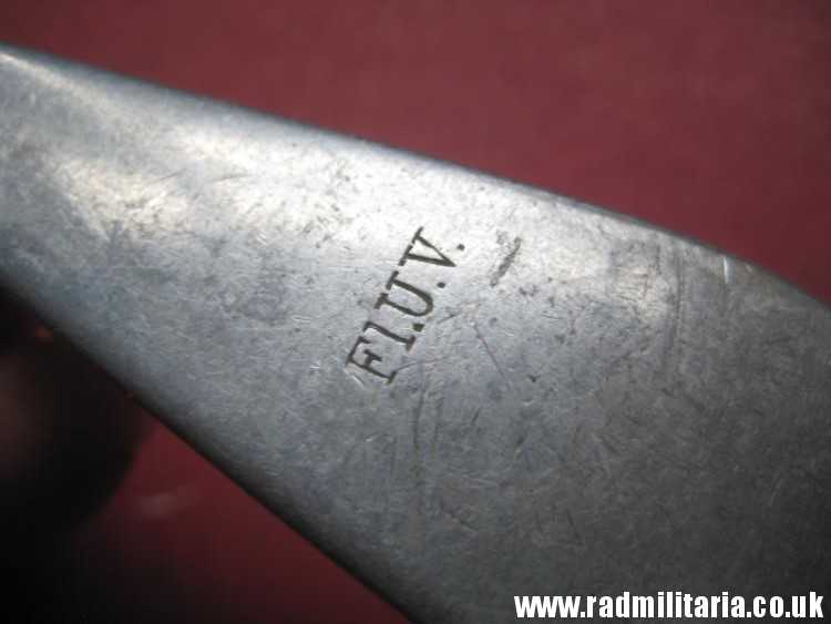 & WW2 genuine German Luftwaffe SPOON marked: FL.U.V. GAG 38 - v. good used condition. - Image 13