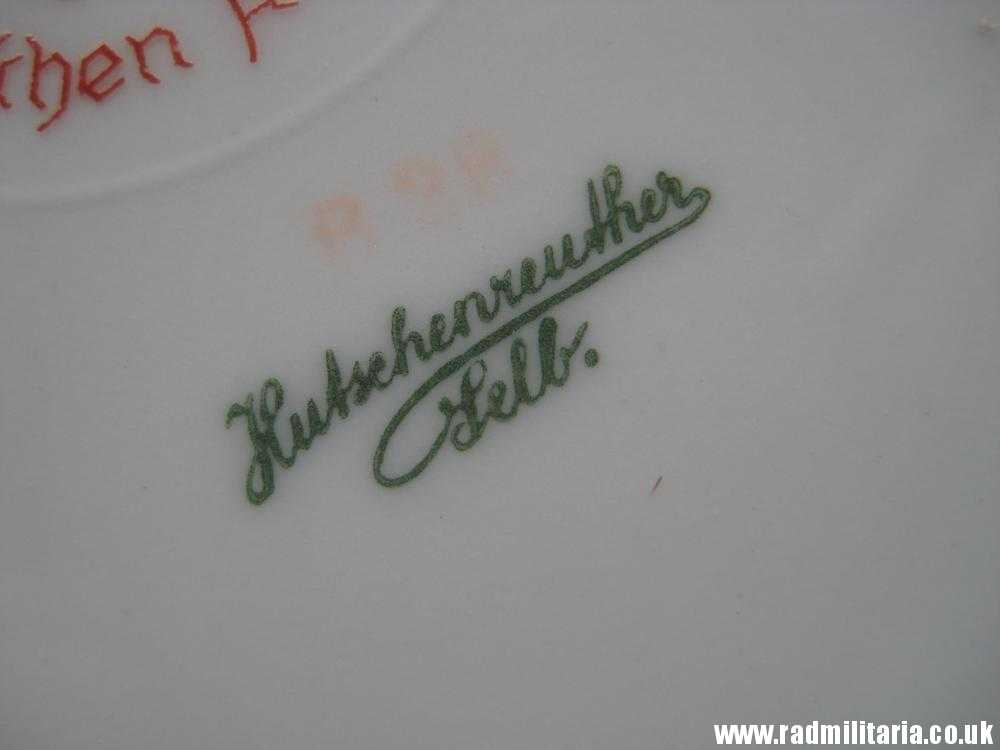 & WW2 original WW2 German CERAMIC SAUCER - Eigentum Der Deutschen Arbeitsfront, maker: Hutschenreuther Selb. - Image 8