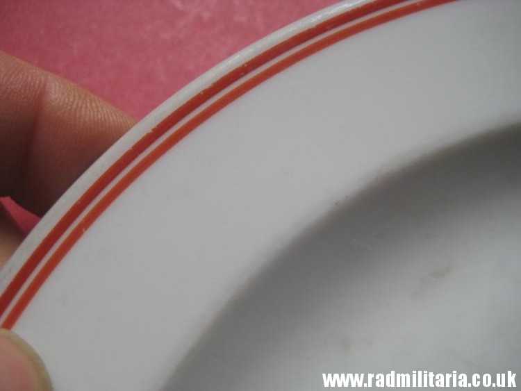 & WW2 original WW2 German CERAMIC SAUCER - Eigentum Der Deutschen Arbeitsfront, maker: Hutschenreuther Selb. - Image 10