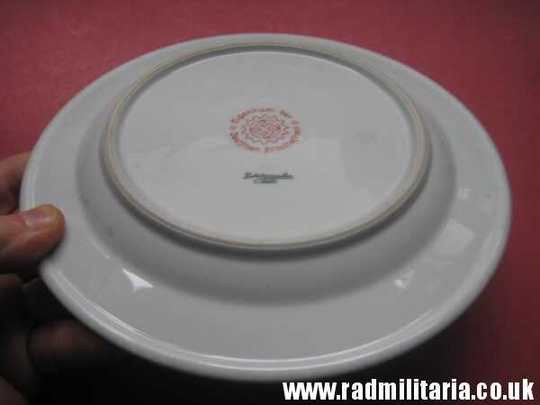 & WW2 original WW2 German CERAMIC SAUCER - Eigentum Der Deutschen Arbeitsfront, maker: Hutschenreuther Selb. - Image 12