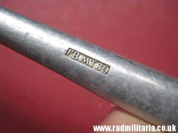 & WW2 genuine German Luftwaffe SPOON - LARGE SIZE marked: FL.U.V.  F.B.M.T.39 - v. good used condition. - Image 9