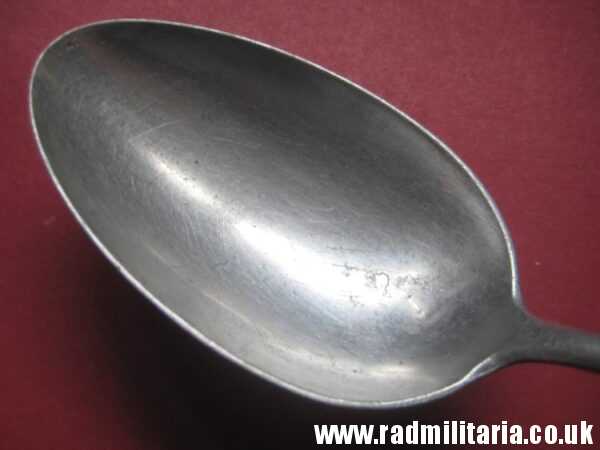 & WW2 genuine German Luftwaffe SPOON - LARGE SIZE marked: FL.U.V.  F.B.M.T.39 - v. good used condition. - Image 11