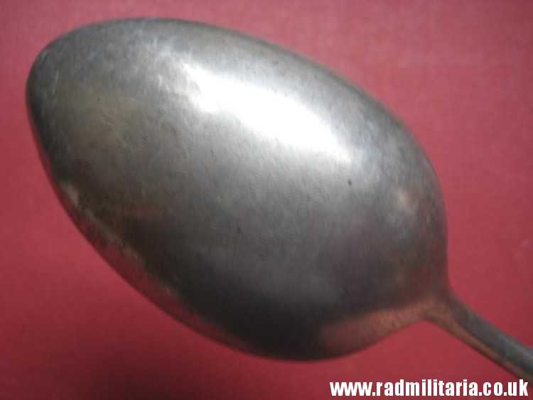 & WW2 genuine German Luftwaffe SPOON - LARGE SIZE marked: FL.U.V. F.B.M.T.39 - v. good used condition. - Image 12