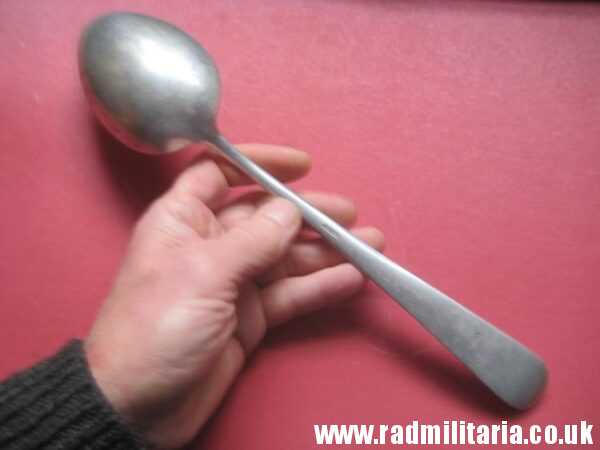 & WW2 genuine German Luftwaffe SPOON - LARGE SIZE marked: FL.U.V.  F.B.M.T.39 - v. good used condition. - Image 3